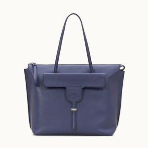 TOD'S NEW JOY SHOPPING ZIP MEDIUM - BLUE -2019